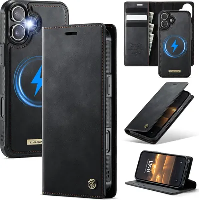 Image de Étui pour téléphone portable iPhone C49 2en1 Pour iPhone 16 Plus-Noir
