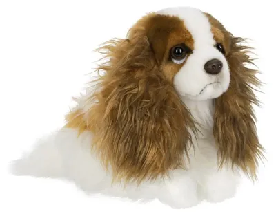 Image de Anna Club Peluche - Chien King Charles Spaniel (26cm) réaliste Peluche