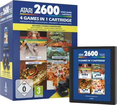 Produktbild von Atari 4in1 Game Cartridge Paddle Pack - Videospiel - Atari 2600+ [USK]