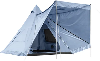 Produktbild von Pyramidenfoermiges Campingzelt fuer den Aussenbereich, vollautomatisches Tipi-Zelt, wasserdichtes Rucksackzelt aus Oxford-Stoff