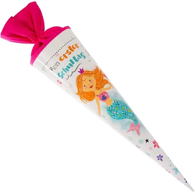 Produktbild von Geschwister Schultüte 35cm Fräulein Meer Meerjungfrau Filzverschluss