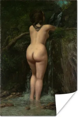 Produktbild von MuchoWow® Poster Der Springbrunnen - Gemälde von Gustave Courbet 20x30 cm - Papierdruck