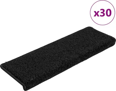 Produktbild von Stufenmatten 30 Stk. 65x21x4 cm Schwarz Rechteckiger Rand