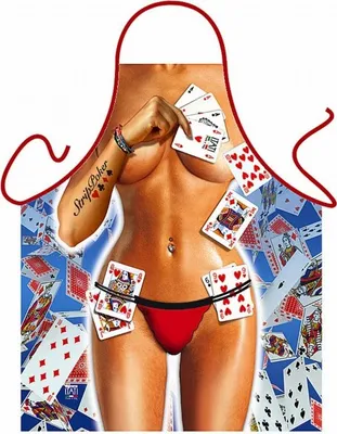 Produktbild von Grill u. Küchenschürze - Strip Poker Girl