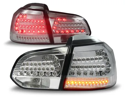Image de Feux arrière originaux JOM LED Silver Edition SET pour VW Golf 6 VI MK6 Limousine