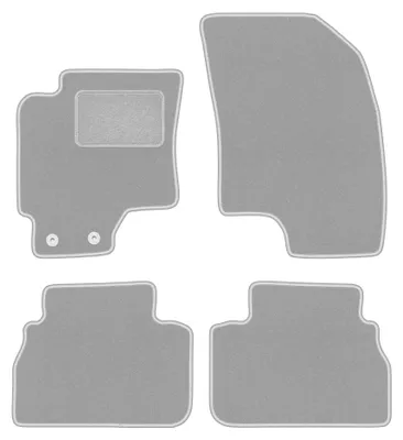 Productafbeelding van Velours automatten voor Chevrolet Evanda 2006-2012 (sedan) – 4-delig, grijs, op maat – Wielganizator OSLO