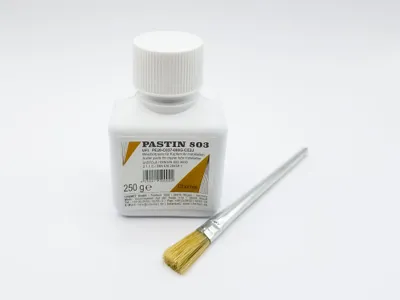 Immagine prodotto di Pasta per la stagnatura della carrozzeria Pastin803 a base di SnCu3, peso: 250 g, pennello in omaggio