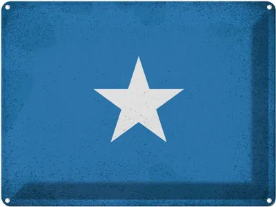 Produktbild von vianmo Blechschild 30x40 cm Somalia Flagge Fahne Wappen