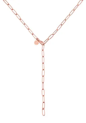 Produktbild von GD GOOD.designs Gliederkette Roségold Damen - Wasserfeste Y Kette I Verstellbare