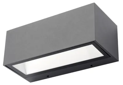 Obrázek produktu pro Ecolite Černé fasádní LED svítidlo obdelníkové 12W IP54 Z1233-12W