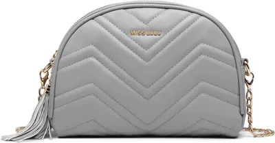 Produktbild von Miss Lulu Damen Umhängetasche Klein Kunstleder Crossbody Bag Schwarz