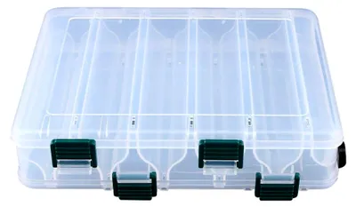 Produktbild von Doppelseitige Aufbewahrungsbox für Angelzubehör mit 12 Fächern