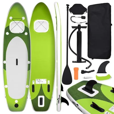Productafbeelding van Opblaasbare SUP-board set van duurzaam PVC, 330 cm lang met peddel en accessoires