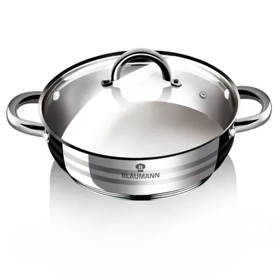 Produktbild von Blaumann Backwanne / Pasrol mit einem Deckel Edelstahl 20 cm Gourmetlinie BL-1001
