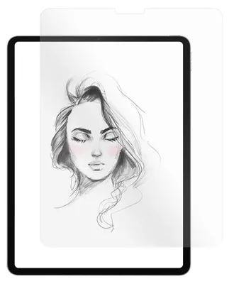 Productafbeelding van Gehard glas voor iPad Pro 12.9" (modellen 2018 / 2020 / 2021 / 2022), beschermfolie met papierachtige afwerking