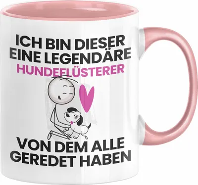 Produktbild von Hundeflüsterer Geschenk Tasse Lustige Geschenkidee Geburtstag für Hundeflüsterer Ich Bin Dieser Legendäre Hundeflüsterer Von Dem Alle Geredet Haben Kaffee-Becher (Rosa)
