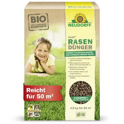 Produktbild von Neudorff Azet RasenDünger Frühjahr 2,5 kg für 50 m² - 100% natürliche Inhaltsstoffe