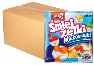 Produktbild von nimm2 Śmiejżelki Mlekosmyki Fruchtgummis mit Magermilch und Vitaminen 24 x 90 g