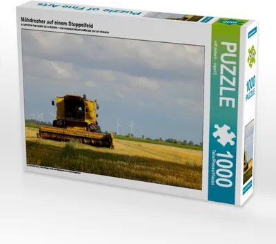 Produktbild von Calvendo Mähdrecher auf einem Stoppelfeld 1000 Teile Puzzle quer 640x480mm, pötsch  - ropo13 rolf; 7316467