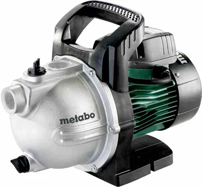 A studio shot of a Metabo P 2000 G garden pump.