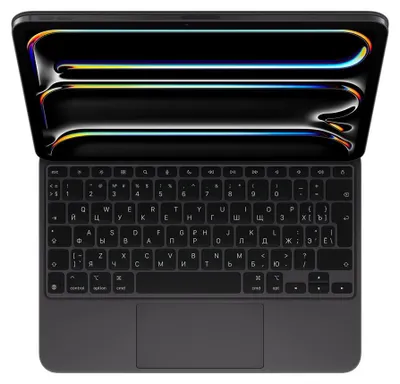 Zdjęcie produktu dla Apple Magic Keyboard, QWERTY, Rosyjski, Panel dotykowy, Przełącznik nożycowy, 1 mm, Apple