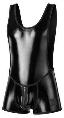 Productafbeelding van LEADER - Heren Partywear - FETISH Brut Singlet Black - 1x Maat M