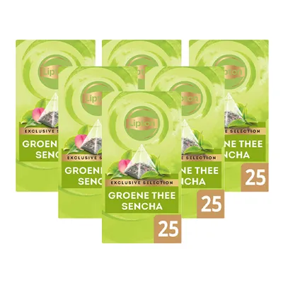 Image de Lipton - Thé Lipton Exclusif Green Tea Sencha 25x2gr | Pack de 25 -pcs | 6 pièces