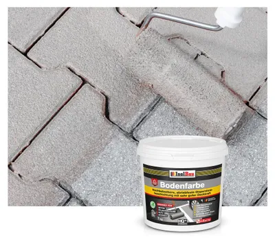 Produktbild von Isolbau Bodenfarbe Steingrau 7 kg Betonfarbe Bodenbeschichtung wasserfest