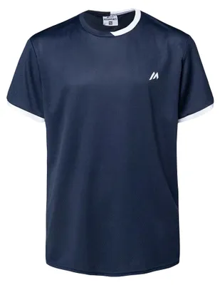 Image de Martes Essential - T-shirt "Liberos" pour enfants, manches courtes, modèle IG3344 (taille 158-164) (bleu/blanc)