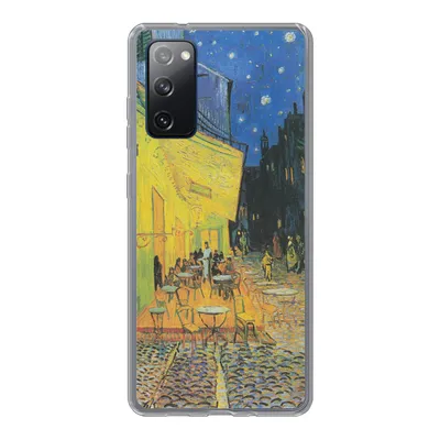 Produktbild von MuchoWow® Handyhülle Schutzhülle Hülle für Samsung Galaxy S20 FE Caféterrasse bei Nacht - Vincent van Gogh Silikon Softcase Handy Hülle - Abdeckung