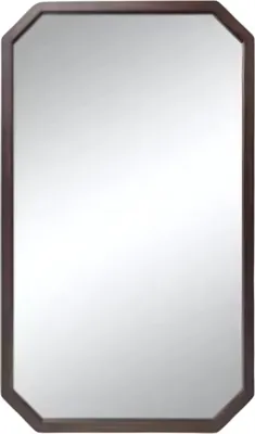 Immagine prodotto di Specchio da parete Luxeus - Organico - 50x80cm - Per soggiorno, camera da letto e bagno - Decorativo - Cornice in legno di noce