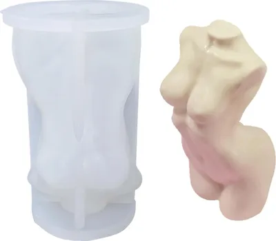 Immagine prodotto di Stampo per candele in silicone per sapone, corpo donna stretto, 106 x 67 x 62 mm, 100 ml