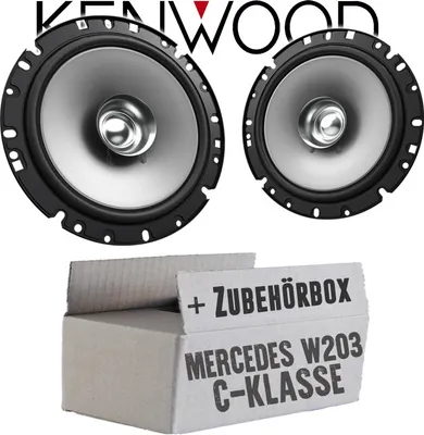 Produktbild von Lautsprecher Boxen Kenwood KFC-S1756 - 16,5cm Koax Auto Einbauzubehör - Einbauset passend für Mercedes C-Klasse JUST SOUND best choice for caraudio