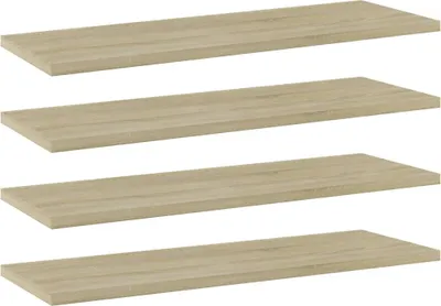 Produktbild von Bücherregal-Bretter 4 Stk. Sonoma-Eiche 60x20x1,5 cm
