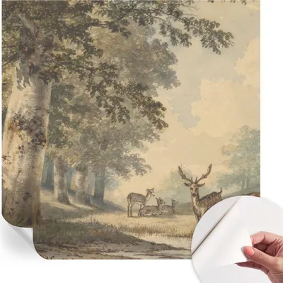 Zdjęcie produktu dla Samoprzylepna tapeta ścienna – dekoracyjna tapeta do salonu – folia samoprzylepna do obrazów ściennych – folia tapetowa do dekoracji ścian – 250 x 250 cm – Waldfrieden