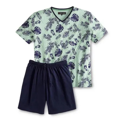 Produktbild von Rick Armand Herren Sommer Schlafanzug Shorty Jersey Baumwolle 2-teilig Pyjama Gr. M