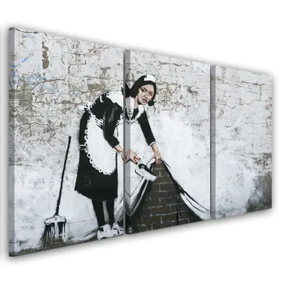 Produktbild von Triptychon auf leinwand graue abstraktionen 120x80 cm Feeby grau wandbild bereit zum aufhängen