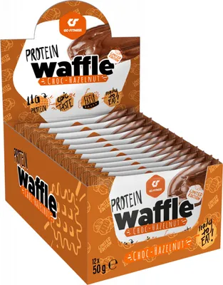 Produktbild von Go Fitness Protein Waffle (12x50g) Choc Hazelnut - Funktionelle Lebensmittel - Eiweiß-Snacks