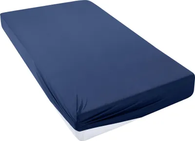 Produktbild von Spannbettlaken 180x200cm Spannbetttuch hautfreundliche Bettlaken mit Gummizug,atmungsaktiv,für Matratzen bis zu 25 cm Höhe - Blau