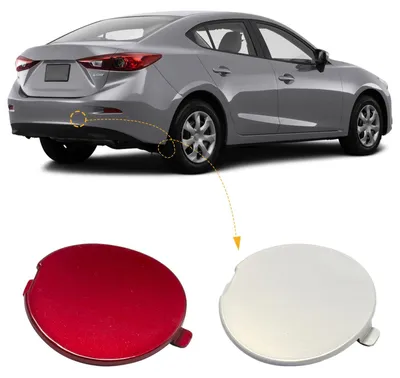 Productafbeelding van Achterbumperbescherming voor sleepogen, geschikt voor de Mazda 3 Axela, modeljaar 2014