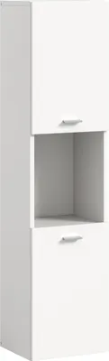 Produktbild von Boston Hochschrank Bad 2 Türen 1 Fach weiß.