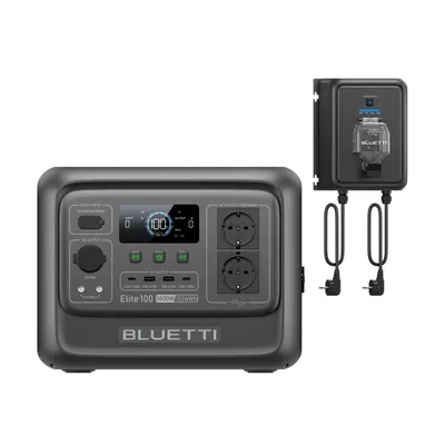 Image de BLUETTI Balco : Centrale de stockage solaire compacte pour balcon, compatible avec l'Elite 100 V2. Permet des économies d'énergie grâce à l'utilisation du solaire et fournit une alimentation de secours en cas de besoin