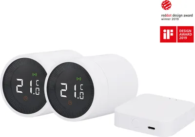 Produktbild von UNITEC ZIGBEE WiFi Heizkörper-Thermostat Starterset inklusive Gateway