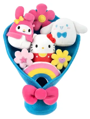 Produktbild von Squishmallows Micromallows SQSN01284 - Hello Kitty and Friends Blumenstrauß aus Plüsch, offizielles Plüsch
