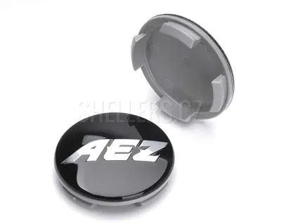 Obrázok produktu pre Stredový kryt zliatinového kolesa Ø 56/60 mm, AEZ ZA1318B, plastový, s logom, čierny