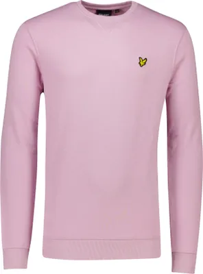 Image de Lyle & Scott Pull col rond rose coton
