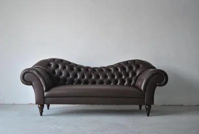 Produktbild von Dreisitzer Design Couch Schwarz Polster Sitz Textil Sofa 3 Sitzer Chesterfield
