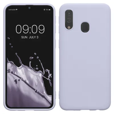 Produktbild von kwmobile Handyhülle für Samsung Galaxy A40 Hülle - TPU Case - Kabelloses Laden - Schutzhülle Cover in Pastell Lavendel