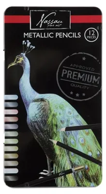 Produktbild von Nassau Fine Art Nassau Buntstifte Metallic, 12 Stk.