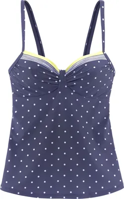 Produktbild von LASCANA Bügel-Tankini-Top Monri blau-gelb-bedruckt Größe 38 Cup E